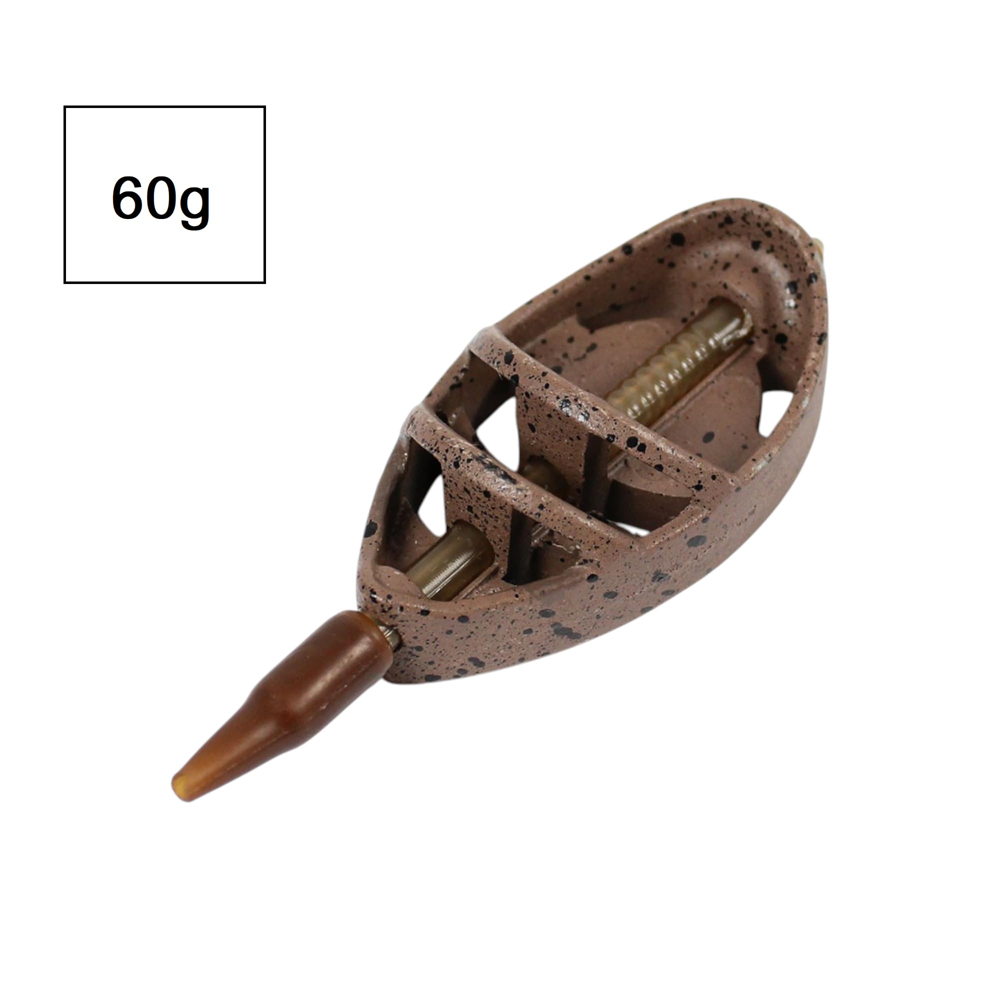 Ribbed Method Feeder Set 5 sztuk karmników – Drop Shape kosz na karmę – 60g ołów wędkarski & Anti Tangle Sleeve – montaż karpiowy – wędkarstwo gruntowe – akcesoria do wędkarstwa karpiowego