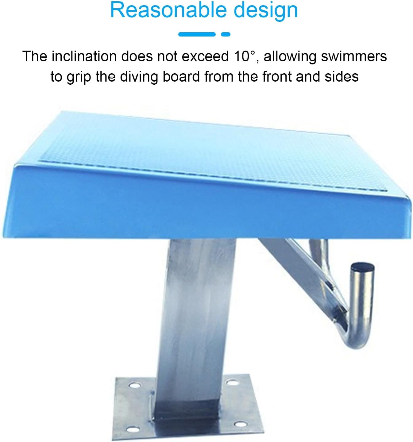 Heavy Duty Stainless Pool Jumping Platform, Tilt Diving Board with Non-Slip Surface, Pools Starting Block for Private Pools, Sports Venues, Professional Competitions, Swimming Training