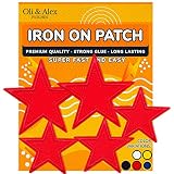 Iron On Patches - Red Star Patch 5 pcs Iron On Patch Embroidered Applique A-169