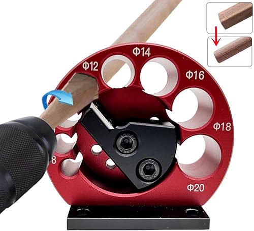 Miniatura 6 de Kit de plantilla para hacer clavijas, métrico 0.315 in a 0.787 in ajustable, con hoja de carburo, taladro eléctrico, varilla redonda herramienta