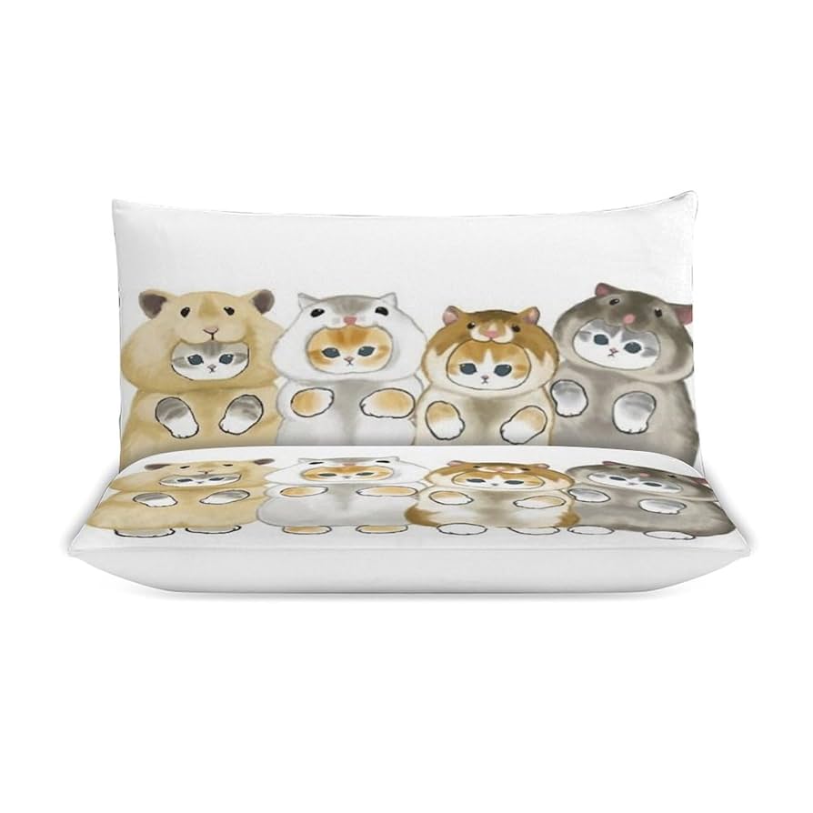 Amazon｜モフ-サンド Mofusand 布団カバー3点セット シングル