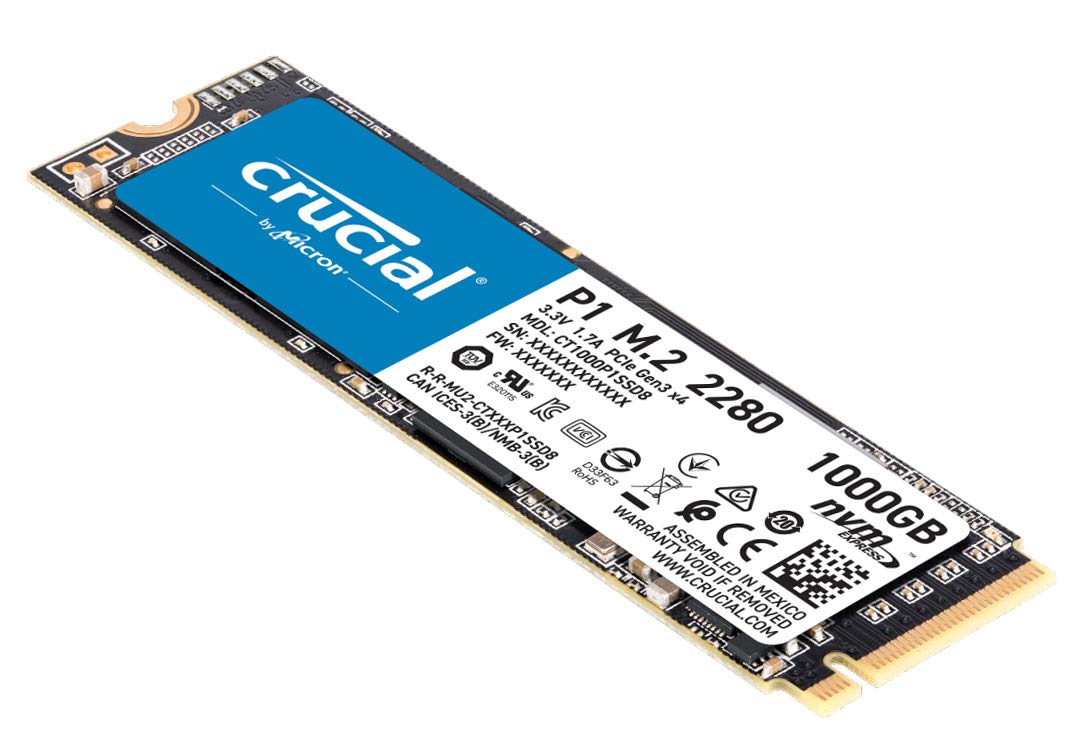 内蔵型SSD crucial P1 CT1000P1SSD8 1TB M2 2280 NVMe Crucial P1 1TB CT1000P1SSD8 Internal SSD up to 2000 MB/s (3D NAND