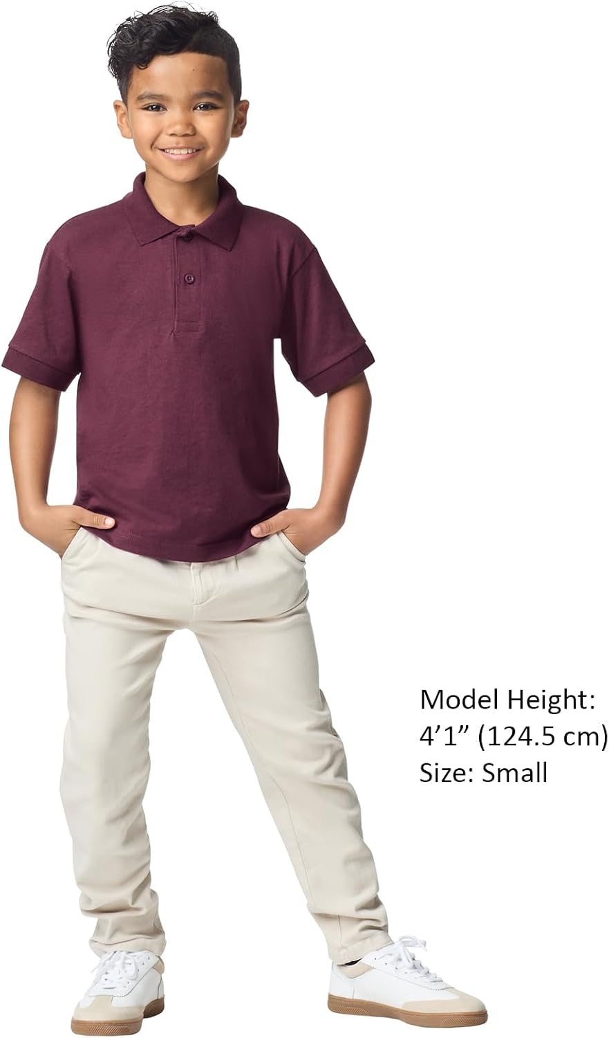 Gildan Kids' DryBlend Short Sleeve Polo, Style G8800b, 3-Pack image 5