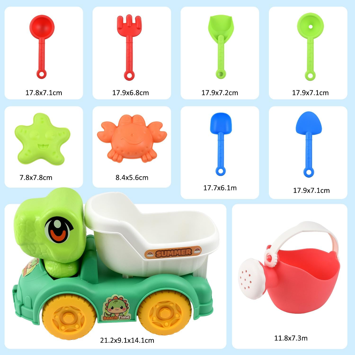 Beach Toys for Boys and Girls 3-7 Years - Sand & Water Mixing Activity Toys for Sand Castle Snow Shovel