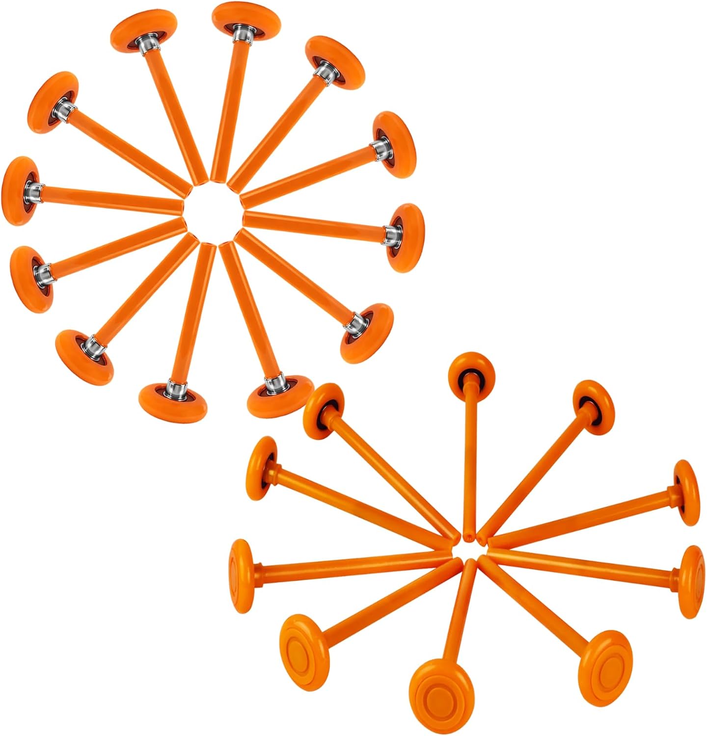 12 Pack 2" Nylon Garage Door Rollers and 10 Pack Nylon Garage Door Rollers