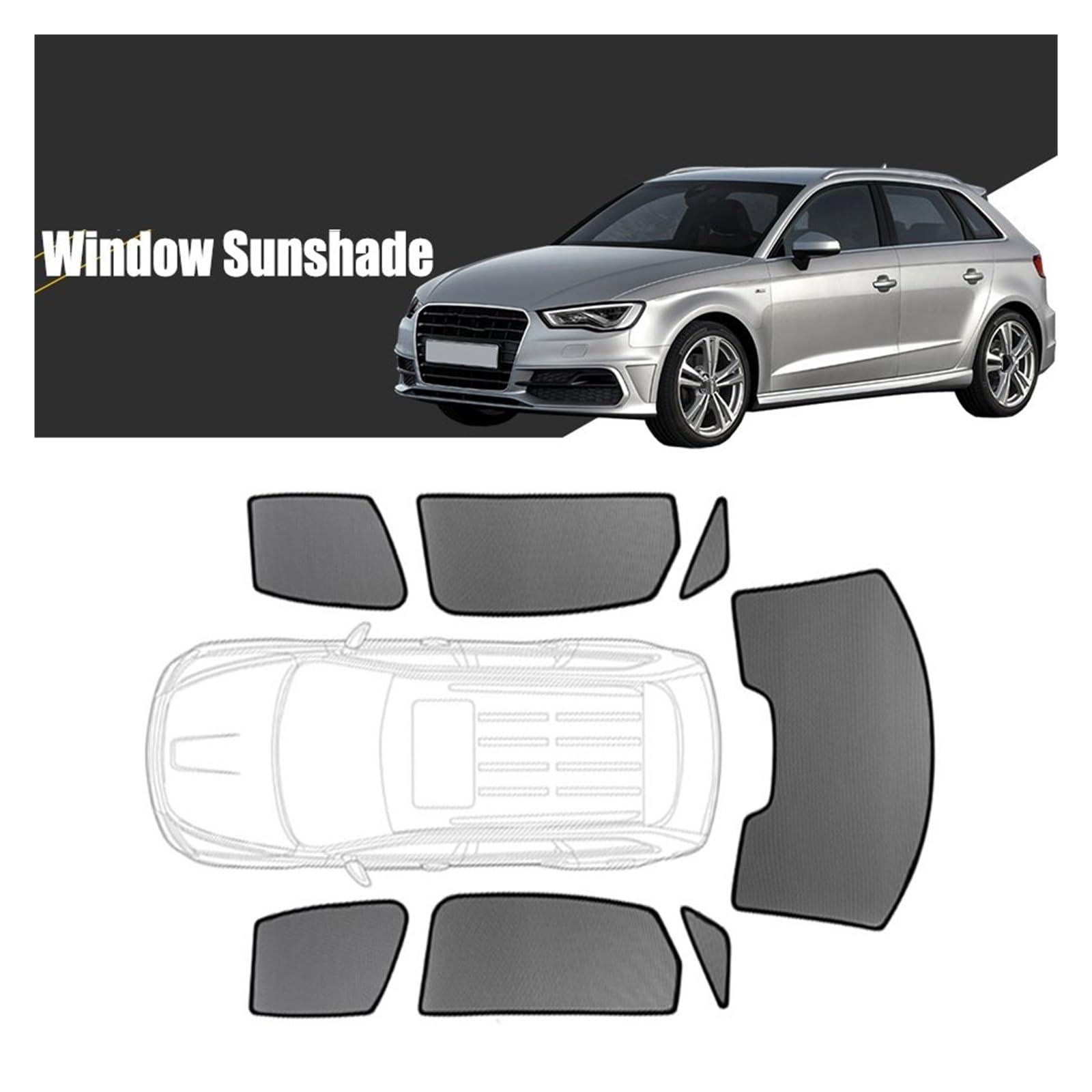 Amazon | サンシェード カスタム磁気車の窓サンシェードアウディ