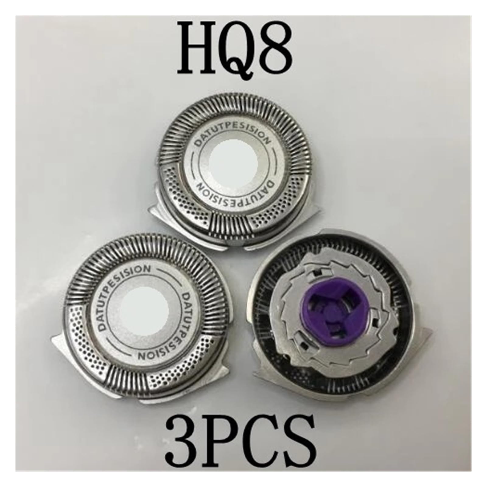 3pcs HQ8 Replacement Head HQ8505 Razor Blade?Compatible for Philips?Shaver HQ7340 HQ7350 HQ7363 HQ7800 HQ7890 HQ8445 HQ8825 HQ8845 HQ8865