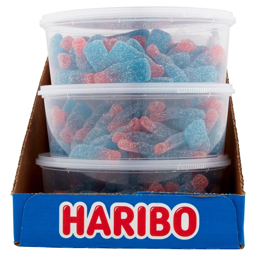 HARIBO Bubblegum Bottles Z!ng 75 Pieces x 6