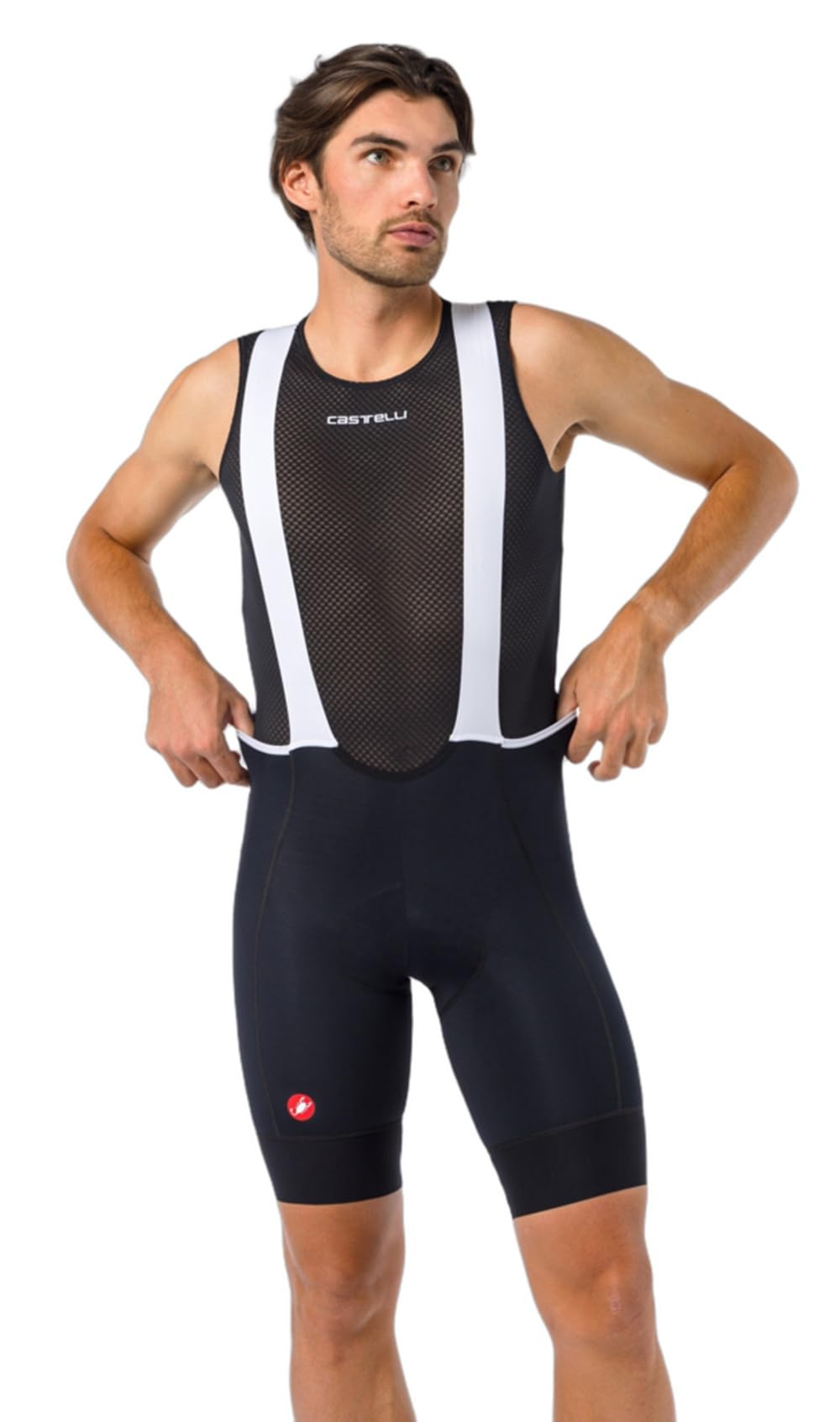 Castelli Discover Bib Shorts – Summer Cycling Bib Shorts – Comfort Pad for Long Distances – Breathable and Tight-Fitting – Road, Gravel, MTB