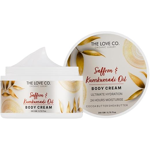 LOVE CO Saffron Hydrating Body Cream 200gm