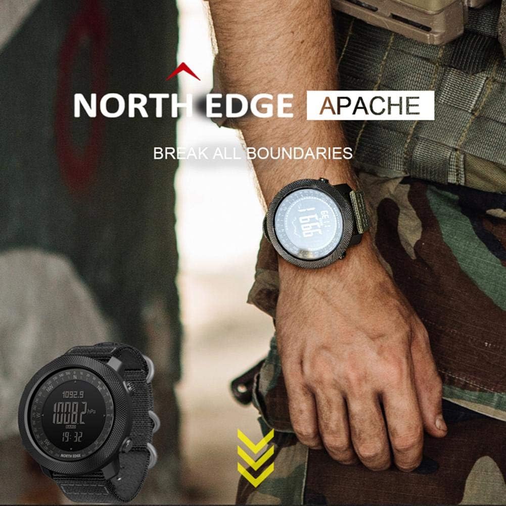 50 m Impermeabile Uomo Nuovo Sport Orologio Digitale Multifunzione Smart Watch Sport All'aria Aperta Corsa Nuoto Esercito Altimetro Barometro Bussola