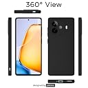 Pikkme Back Cover for iQOO Neo 10R 5G / iQOO Z9 Turbo 5G / Vivo Y200 GT 5G | Camera Protection Shockproof Soft Matte Silicone Bumper Case (Black) gallery image