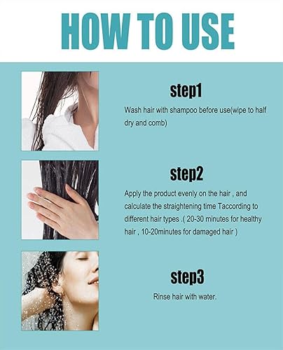 Vista 6 de Nueva crema para alisar el cabello con proteínas, crema alisadora de proteínas, crema alisadora de cabello rizado, crema alisadora de proteínas