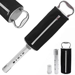 HOW TRUE Shag Bag for Golf Balls, Golf Ball Retriever with Detachable Aluminum Alloy Tube, Golf Shag Bags, Hold up to 70 Balls