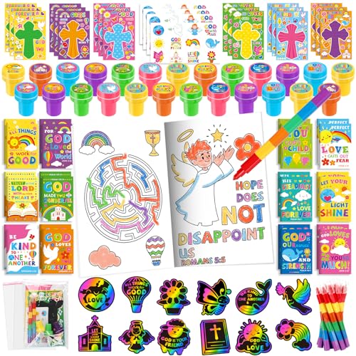 BenLouis Bible Party Favors Christian Inspirational Verses Coloring Set Gift