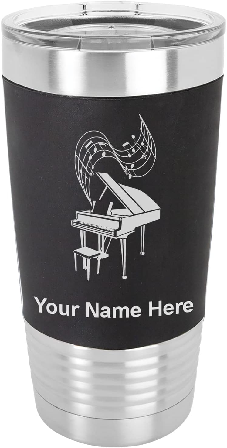 LaserGram 20oz Vacuum Insulated Tumbler Mug, Grad Cap Class of 2024, 2025, 2026, 2027, 2028, Personalized Engraving Included (Silicone Grip, Pink)