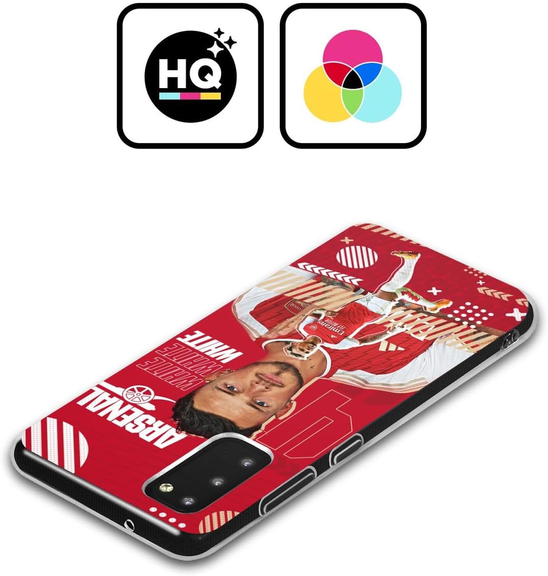 Head Case Designs Officially Licensed Arsenal FC Ben White 2023/24 First Team Gel Case [Military Grade Protection] Compatible with Samsung Galaxy S23 Ultra 5G and Compatible with MagSafe