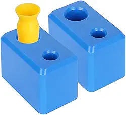 [Pacote com 2] Suporte de auxílio para lentes de contato + ferramenta de lente de contato sem ventilação - Suporte durável para duas inserções de lentes de contato pequenas ou grandes - Ferramentas de