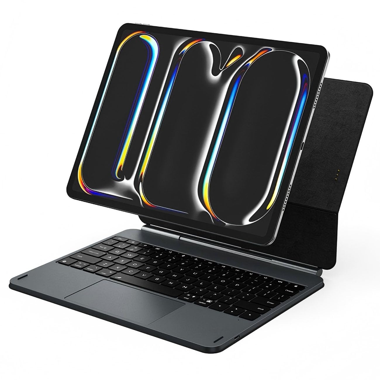 Magic Keyboard Case per iPad Pro 33 cm (M4) / iPad Pro 33 cm (M5) - Smart Contact Powered Floating Stand Case con Glass Trackpad, tasti retroilluminati, ricarica pass-through