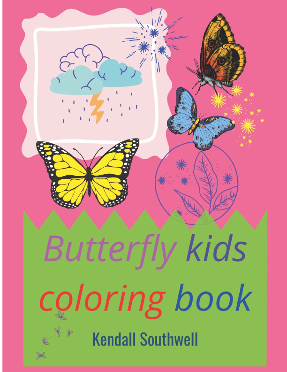 Butterfly kids coloring book: Interesting Coloring & Activity Book for kids with butterfly designs | 50 completely gorgeus butterfly coloring pages | ... and fun activity book for children, Ages 4-8