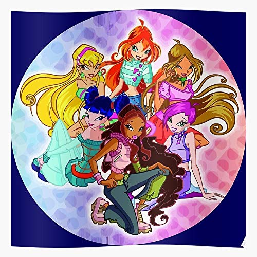 95Sfashion Club Stella Flora Bloom Winx Tecna I The Best and Newest Poster for Wall Art Home Decor Room