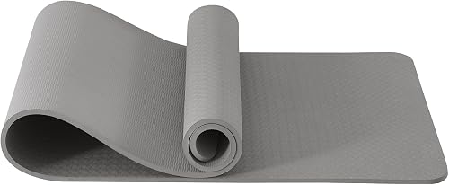 Good Nite Yoga Mat Gymnastics Pilates Exercise Mat for Women Non-Slip Thick 6mm with Carry Strap Tpe 183 x 61 x 0.6cm