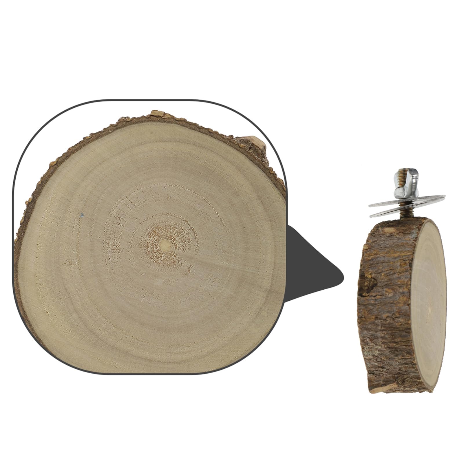 BESPORTBLE 5 Pcs Wooden Parrot Pole Bird Stand Natural Hardwood Play Stand for Conures Small Birds