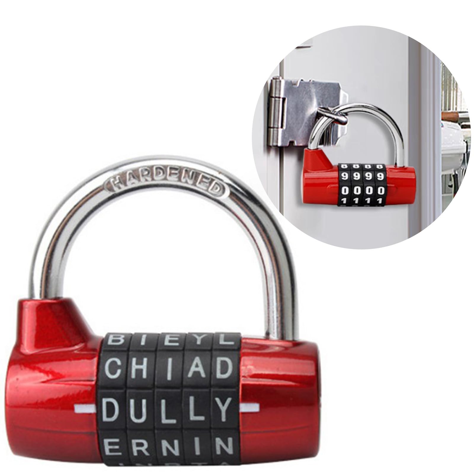 5-Digit Combination Padlock, Security Lock for Gym Cabinet, Locker (1 Pack)