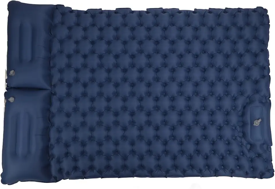 Luqeeg Colchões de Dormir Oferecem Melhor Suporte à Coluna Cervical Cobertor de Acampamento com Enchimento Rápido e Sem Vazamentos Camas de Acampamento com Nylon para áreas Externas