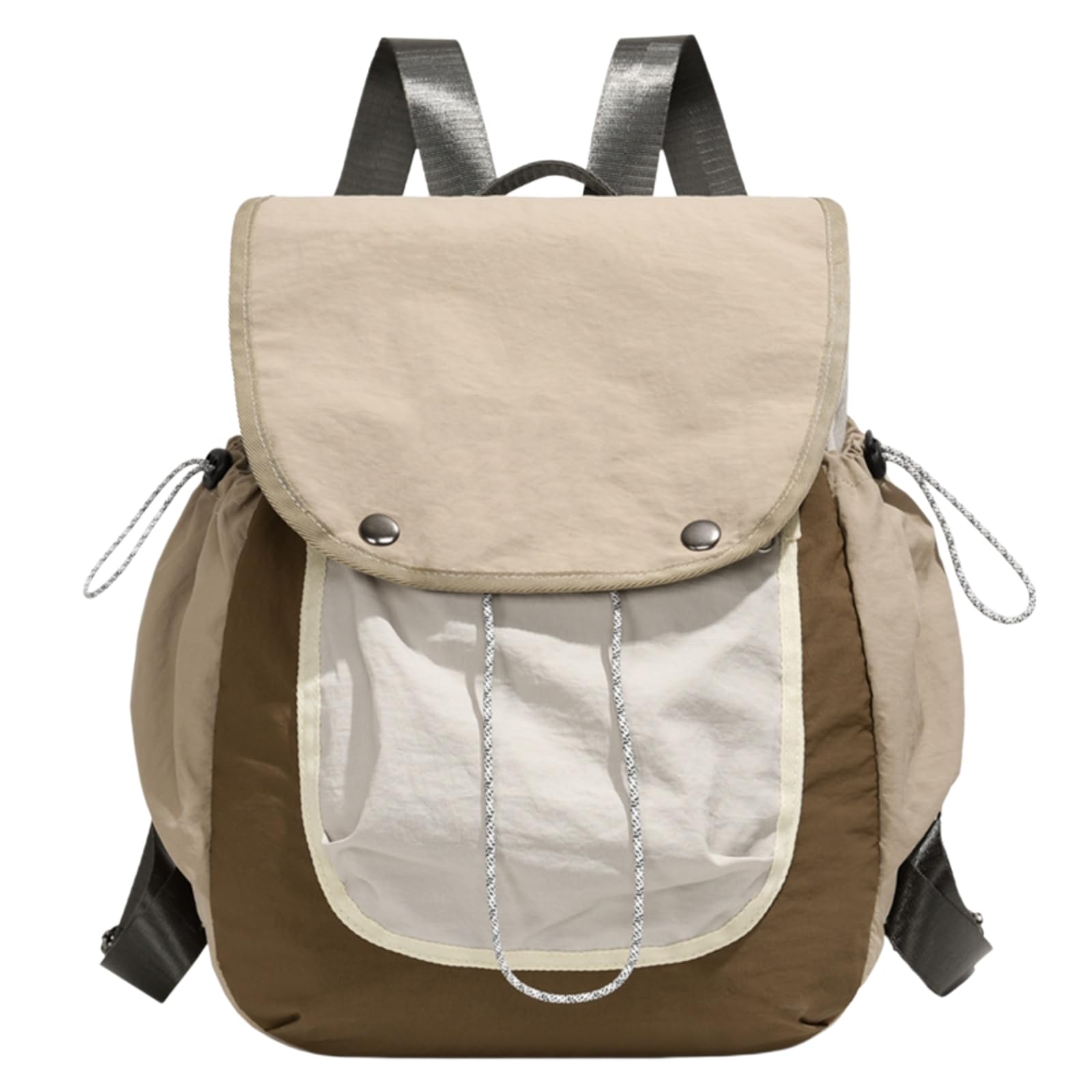 Rucksack Mehrfarbiger Spliced Drawstring Rucksack, Leichter Für Frauen Casual Travel Täglicher Outdoor-gebrauch-a-26cmx15cmx34cm