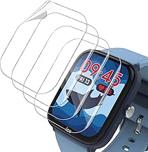 Pack of 4 Screen Protectors Compatible with Ice-Watch Ice Smart Junior 2.0 TPU Film Screen Protector, Full Coverage Soft Edge Anti-Scratch Ultra Clear HD Bubble-Free Scratch-Resistant Screen