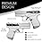 ClipDraw Gun Clip, Low Profile Slim Concealed Carry Easy Install American Made (Springfield Hellcat (Adjustable))