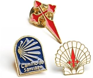 Camino Santiago Enamel Pin Set