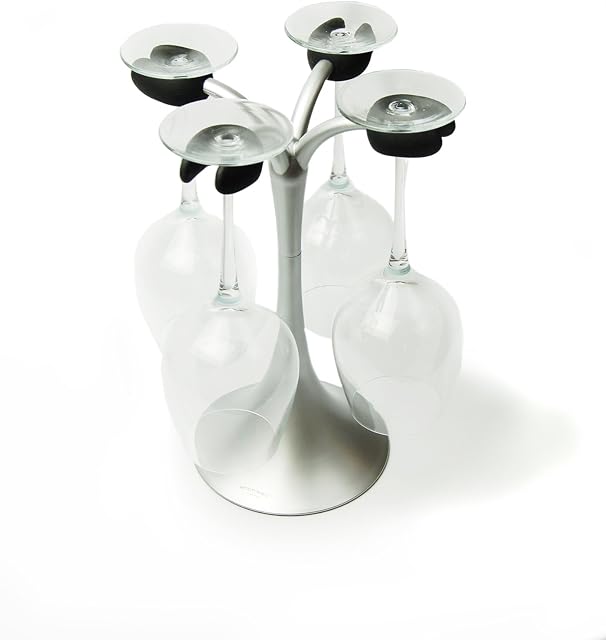 Architec Air Wine Glass Drying Rack, Multicolor, 13-Inch