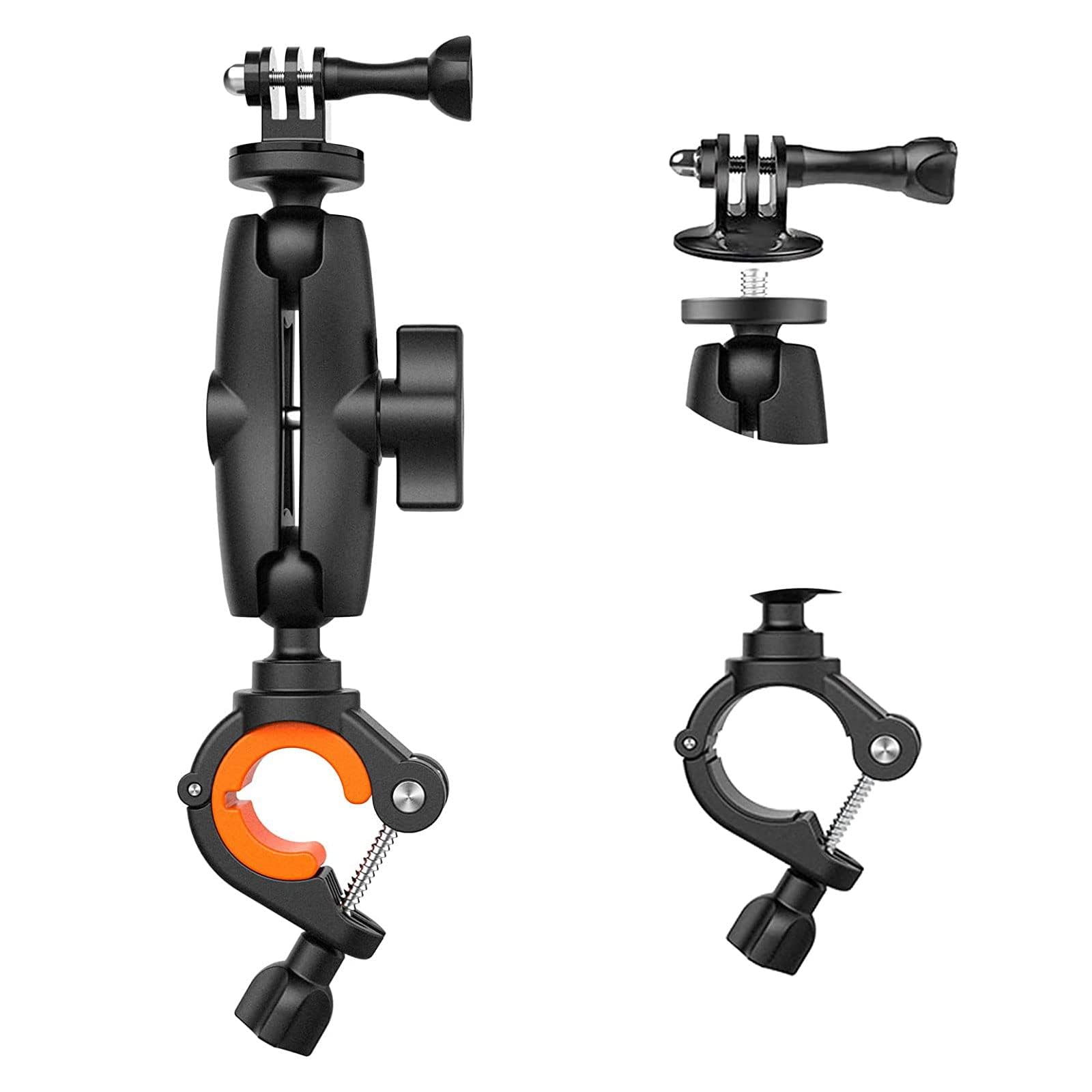Supporto Manubrio Reflex In Alluminio Per Action Cam: Testa A Sfera 360° Per GoPro, Insta360 E DSLR
