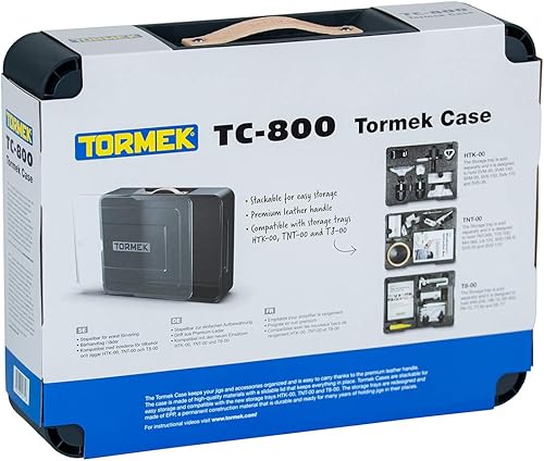 Miniatura 4 de Tormek Case TC-800 - Caja de herramientas premium para almacenar todas tus plantillas y accesorios Tormek - Estuche duradero y apilable con una tapa