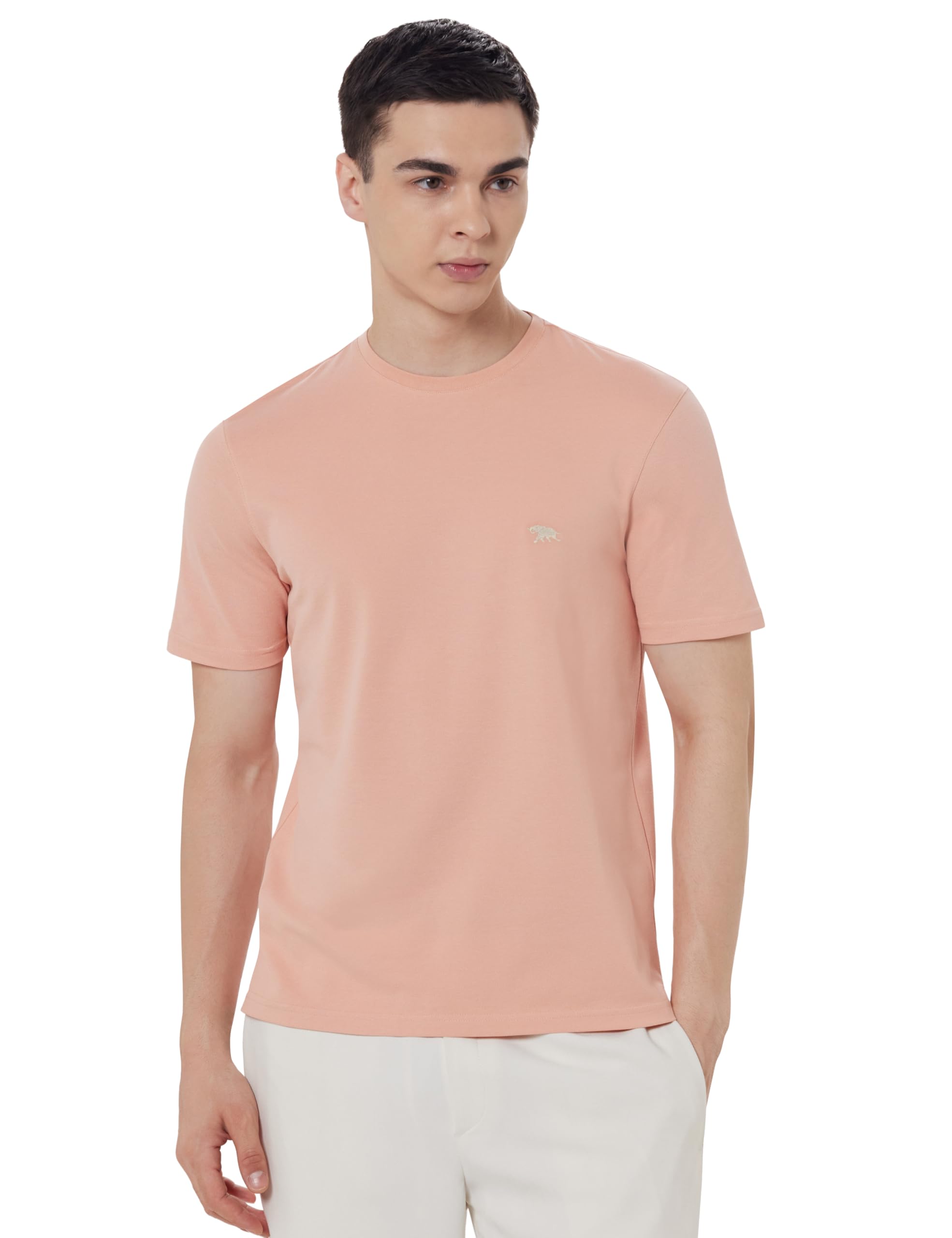 andamen Men Mandarin Collar Pure Cotton Pockets T-Shirt-picture-38
