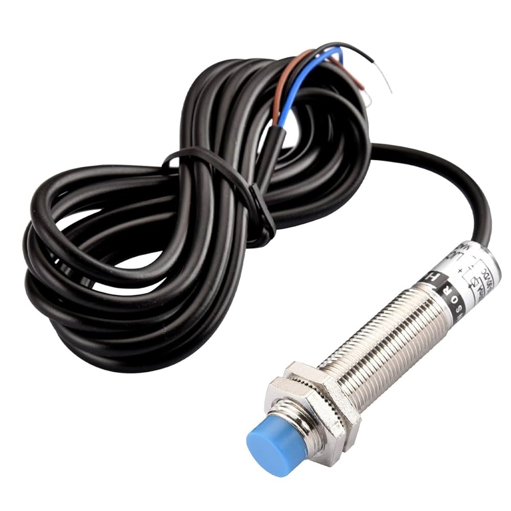 Capacitive Proximity Sensor Heschen M12 Switch Non-Shield Type LJC12A3-5-Z/AX Detector 1-5mm 10-30VDC 200mA NPN Normally Closed(NC) 3 Wire Proximity Switch