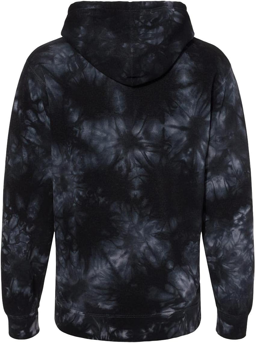 Independent Trading Co. - Midweight Tie-Dyed Hooded Sweatshirt - PRM4500TD - 3XL - Tie Dye Black