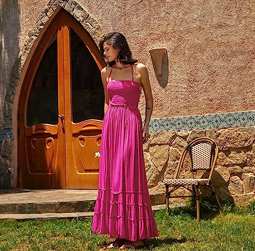 Image of R.Vivimos Womens Summer Boho Sexy Backless Long Dresses