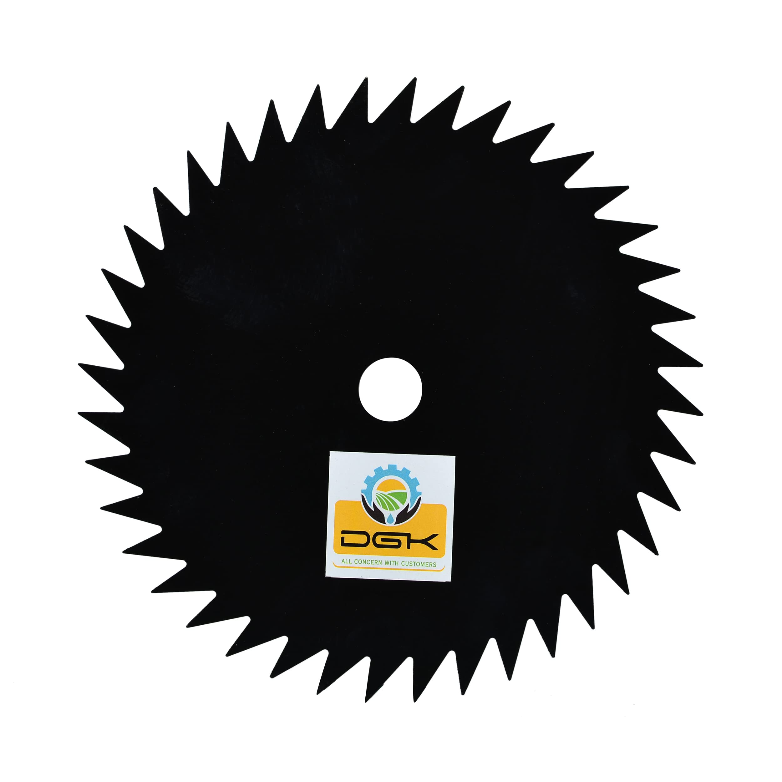 DGK 40 Teeth Black Cutting Blade | Heavy Duty Steel Blade for Brush Cutter & Lawn Mower | Suitable for Wood & Shrubs