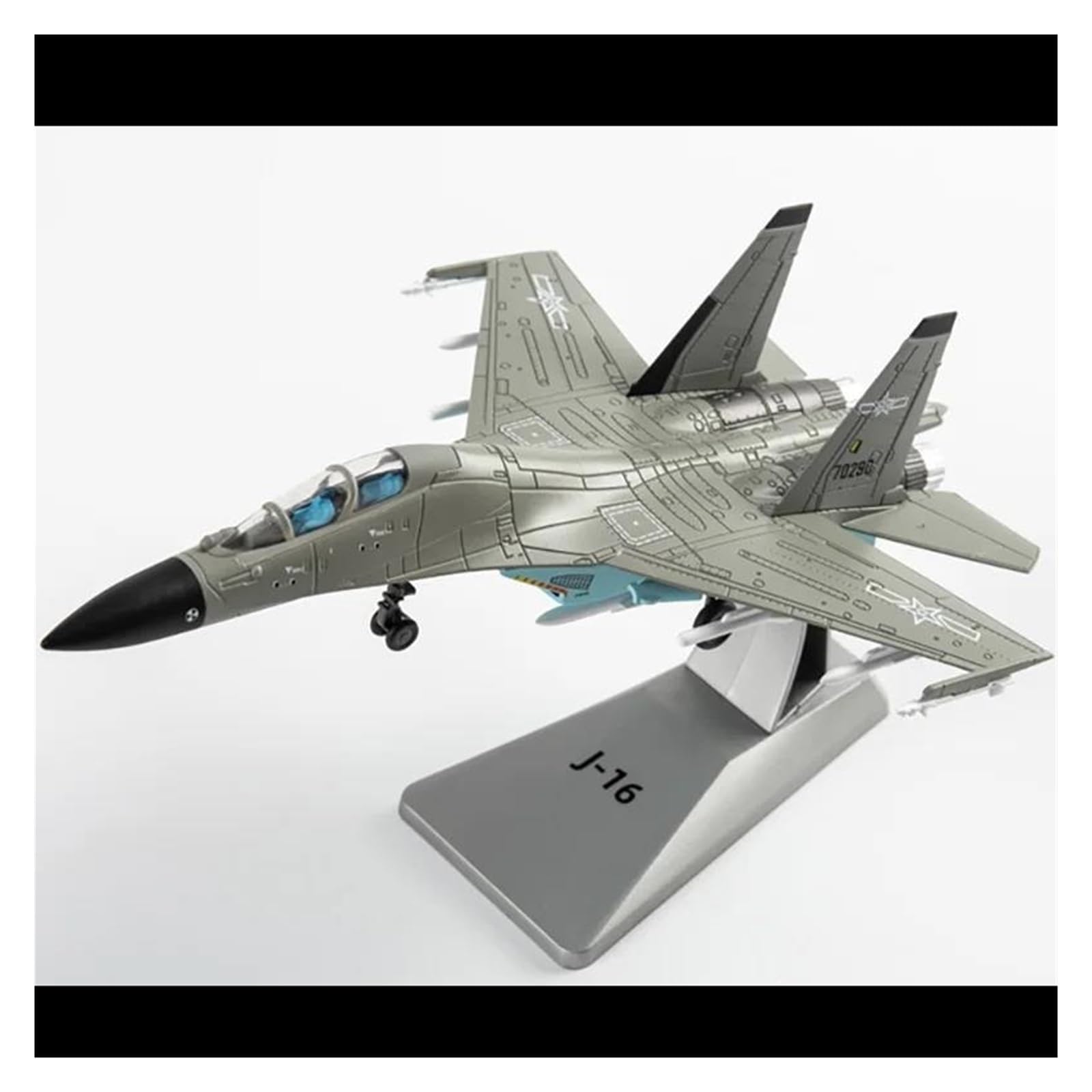 Modello di Aeroplano Metallo Aereo Da Caccia Biposto J-16 In Scala 1:100, In Lega Pressofusa Modello Militare Collezione Statica Regalo Hobby Giocattolo