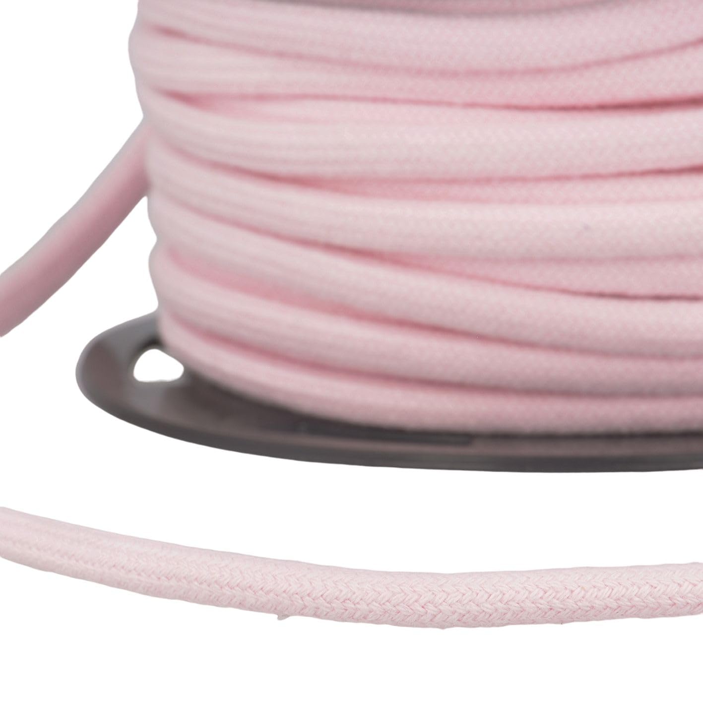 Bobina de 20 m, cordón algodón, rosa, 8 mm