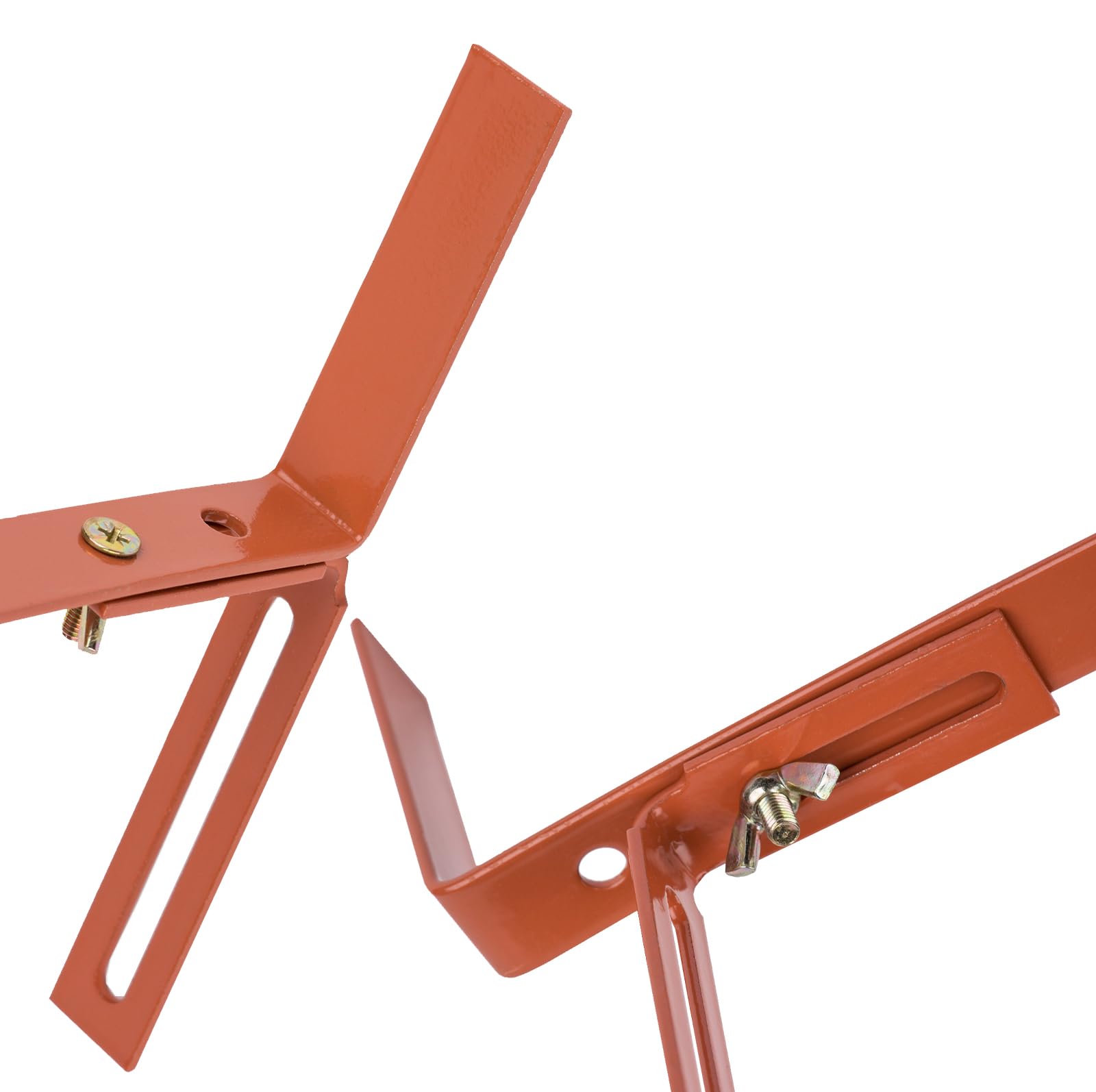 BigDean 10 Stück Blumenkastenhalter terrakotta Standard H-Form Kasten Halter Balkonkastenhalter