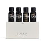 Vitruvi Essentials Kit, Essential Oil Starter Kit, 100% Pure Lavender, Eucalyptus, Grapefruit, Spruce, Essential Oil Set | Essential Oils for Diffusers Aromatherapy 4X 10ml (0.3 fl.oz), 4 Count