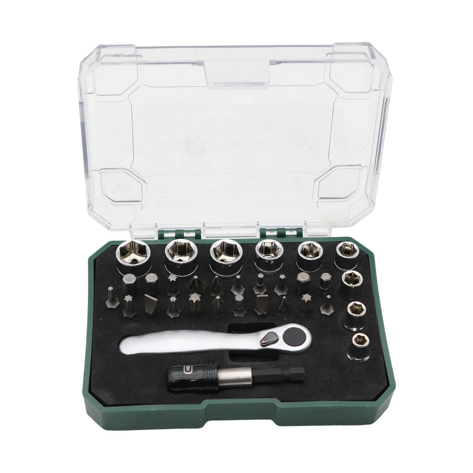 Fromceo Portable 32 Piece Screwdriver Collection Contains Hexagonal Shank And Carrying Case For Transport Narrow Space Screwdriver