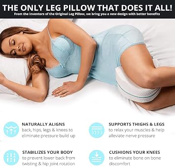 Visco Planet Visco Pillow Orthopedic Cross Leg Pillow Supported Orthopedic Visco Pillow