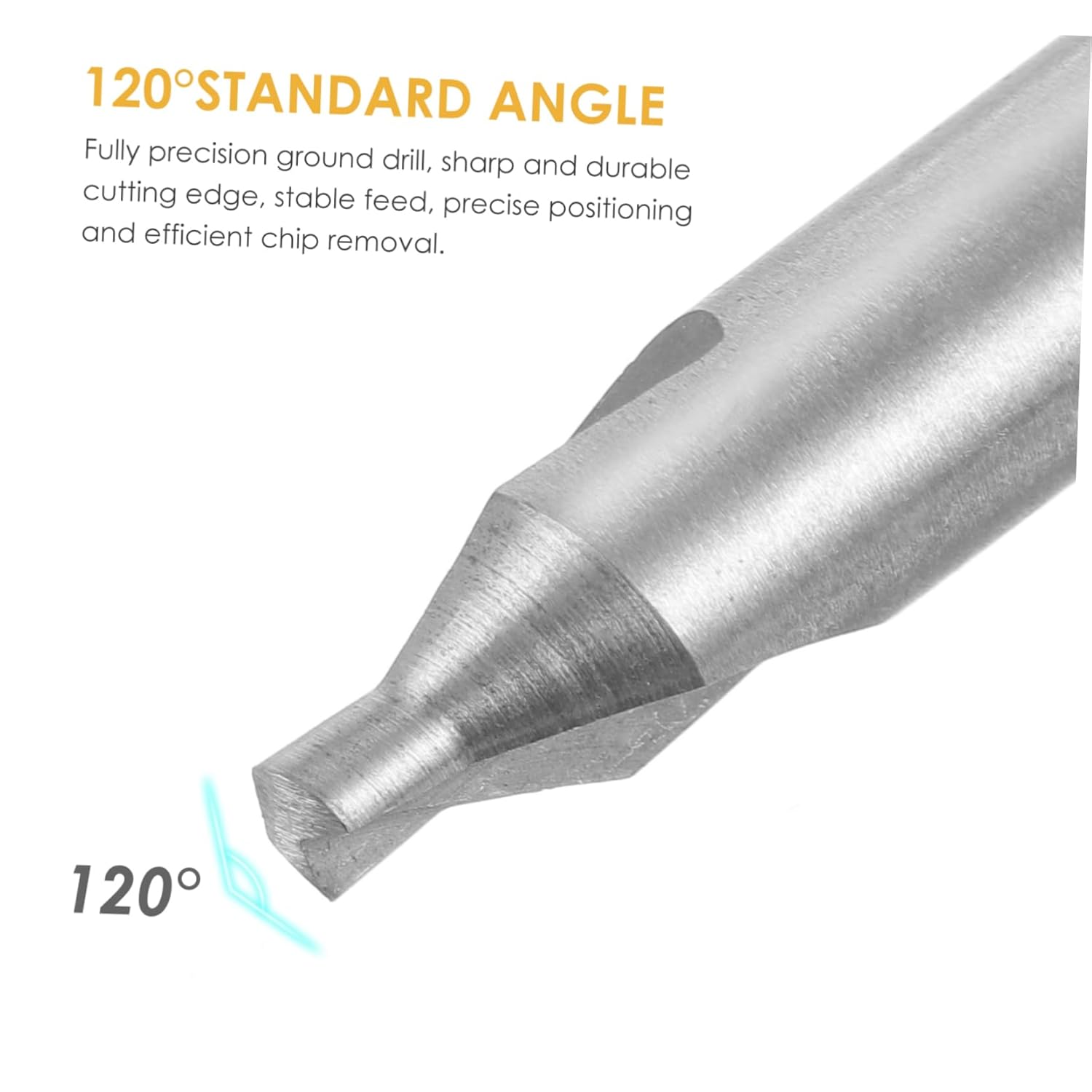 HOMSFOU 3pcs Center Drill Bit High-Speed Steel Each Drill Bit Kit for Woodworking