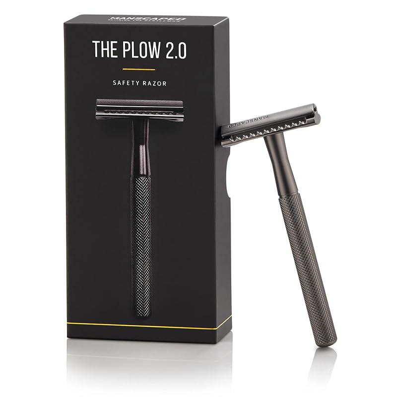 Aparelho de barbear de segurança MANSCAPED The Plow 2.0 com lâmina dupla face
