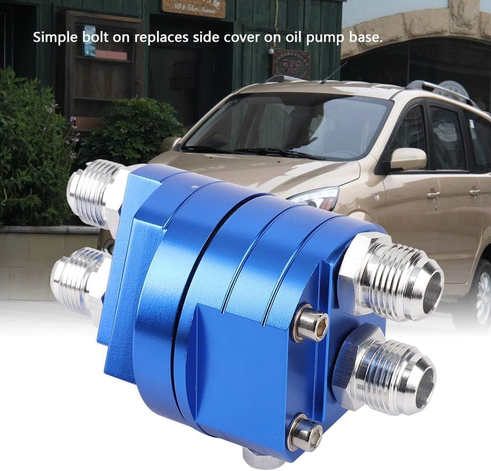 Oil Filter Relocation Kit with Aluminum alloy, Relocation Male Sand Wich Fitting Adapter Kit 3/4X16 M20X1.5, Universal Oil Cooler Kit
